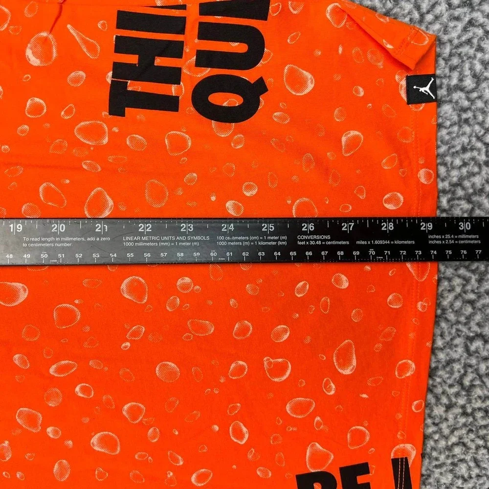 Gatorade‎ x Air Jordan Shirt Men Large Orange Jumpman Short Sleeve Crew Neck New
